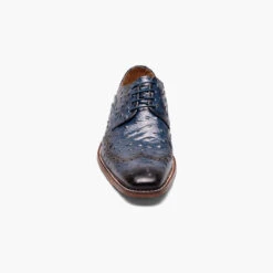 Stacy Adams Men's Gennaro Wingtip Oxford - Blue -Shoe Promotion Store 45 85380.1678118247