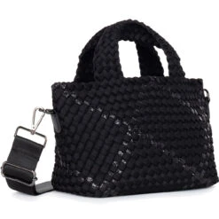 Haute Shore Mark Woven Tote - Noir -Shoe Promotion Store 4 17670.1665168592