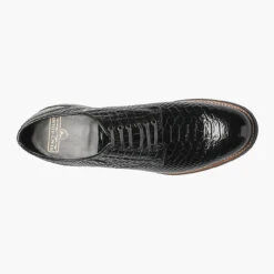 Stacy Adams Men's Madison Plain Toe Oxford - Black Anaconda -Shoe Promotion Store 4 35713.1717750329