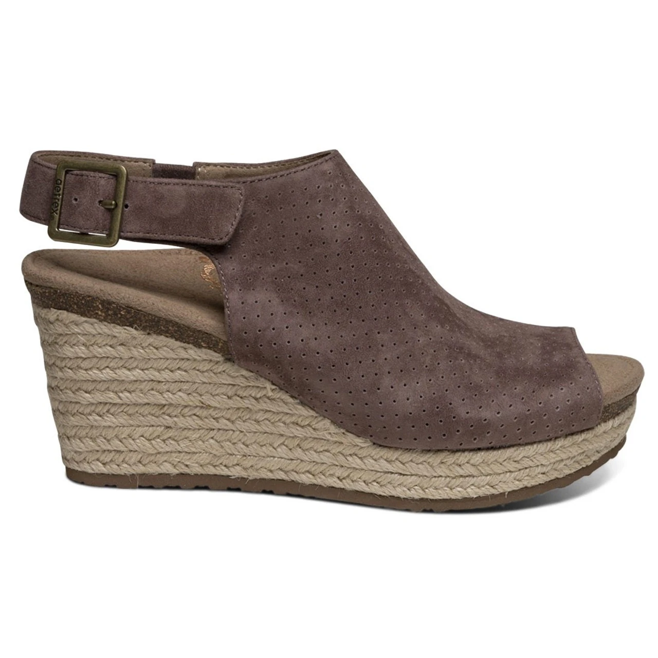 Aetrex Women's Sherry Espadrille - Deep Taupe 2 Aetrex Women's Sherry Espadrille - Deep Taupe - Image 2