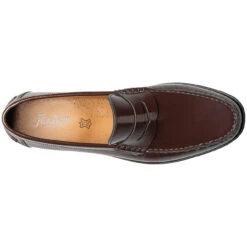 Florsheim Men's Berkley Flex Moc Toe Penny Loafer - Burgundy -Shoe Promotion Store 4 36336.1669757921