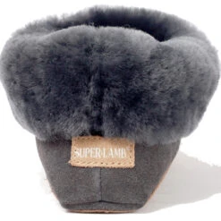 Superlamb Women's Navajo Moccasin - Charcoal -Shoe Promotion Store 4 75659.1666115770