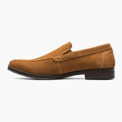 Stacy Adams Men's Pelton Moc Toe Slip-on - Tan Suede -Shoe Promotion Store 4 76912.1678465170