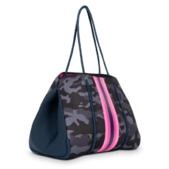 Haute Shore Greyson Epic Neoprene Tote - Navy / Camo -Shoe Promotion Store 4 77632.1638481776