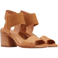 Sorel Women's Nadia Heel Sandal - Camel Brown -Shoe Promotion Store 4 82876.1667767376