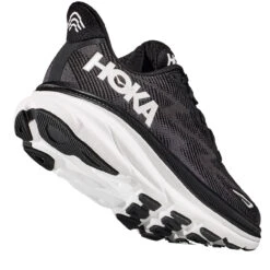HOKA ONE ONE Women's Clifton 9 - Black / White (Medium Width) -Shoe Promotion Store 4 83890.1675202033