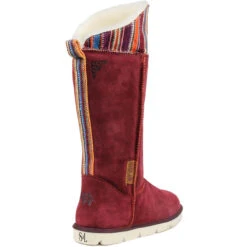 Superlamb Women's Mongol Boot - Burgundy -Shoe Promotion Store 4 85260.1666122024