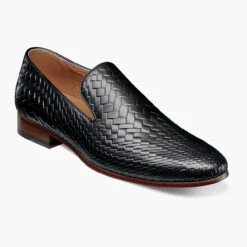 Stacy Adams Men's Wilton Plain Toe Slip-On - Black