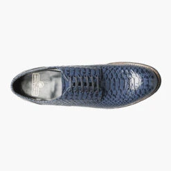 Stacy Adams Men's Madison Plain Toe Oxford - Blue Anaconda -Shoe Promotion Store 4 93762.1717849124