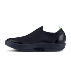OOFOS Men's OOmg EeZee Canvas Low - Black -Shoe Promotion Store 5082BLKBLK shot4 56162.1690917386