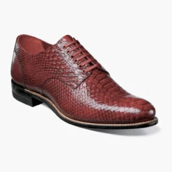 Stacy Adams Men's Madison Plain Toe Oxford - Red Anaconda