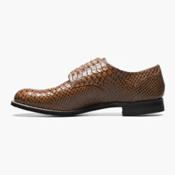 Stacy Adams Men's Madison Plain Toe Oxford - Tan Anaconda -Shoe Promotion Store 5 11247.1713155352