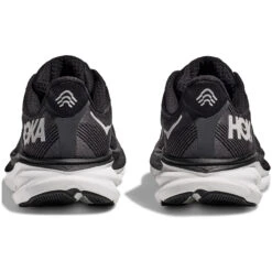 HOKA ONE ONE Women's Clifton 9 - Black / White (Medium Width) -Shoe Promotion Store 5 44691.1675202040