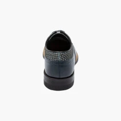 Stacy Adam's Men's Dayton Python Print Wingtip Oxford - Navy -Shoe Promotion Store 5 49459.1677617787