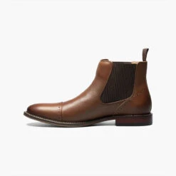 Stacy Adams Men's Maury Cap Toe Chelsea Boot - Chocolate -Shoe Promotion Store 5 53361.1639780342