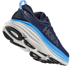 HOKA ONE ONE Men's Bondi 8 - Outer Space / All Aboard (Medium Width) -Shoe Promotion Store 5 86770.1675270570