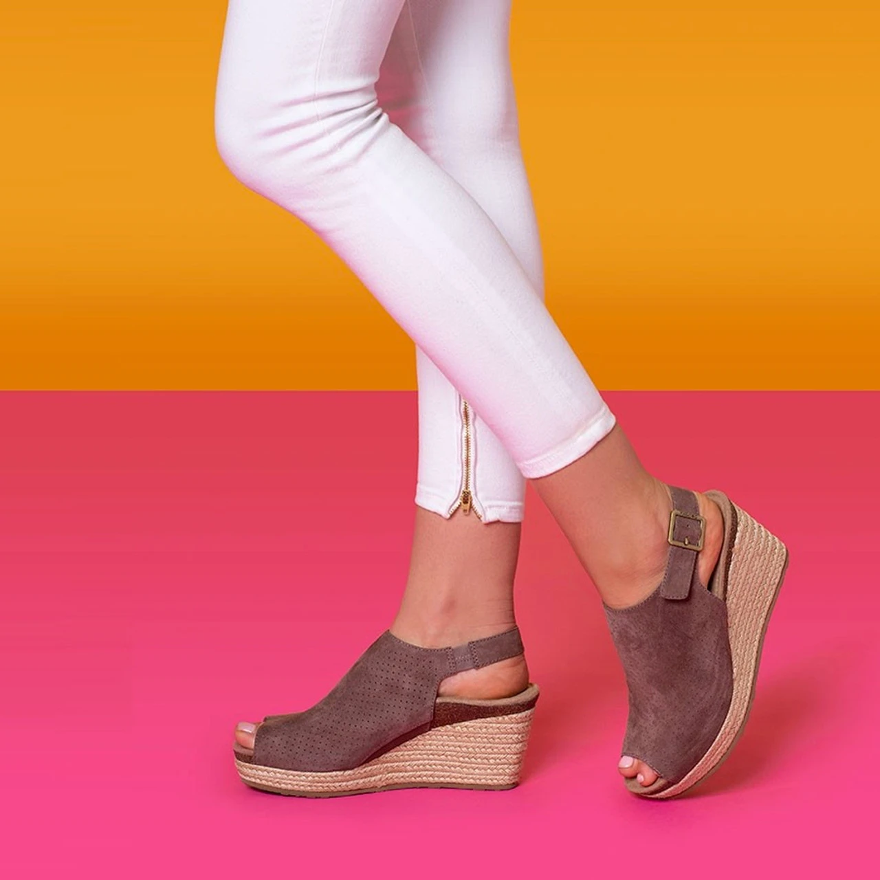 Aetrex Women's Sherry Espadrille - Deep Taupe 7 Aetrex Women's Sherry Espadrille - Deep Taupe - Image 7