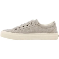 Taos Footwear Women's Plim Soul - Grey Wash Canvas -Shoe Promotion Store 6 81340.1714576829