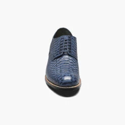 Stacy Adams Men's Madison Plain Toe Oxford - Blue Anaconda -Shoe Promotion Store 6 87241.1717849124