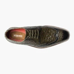 Stacy Adams Men's Gennaro Wingtip Oxford - Olive -Shoe Promotion Store 6 97743.1678117544