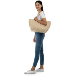 Haute Shore Bobbi Noir Woven Tote - Buff -Shoe Promotion Store 7 05715.1665085386