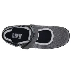 Drew Women's Buttercup Mary Jane - Grey Stretch -Shoe Promotion Store 7 49222.1622656193