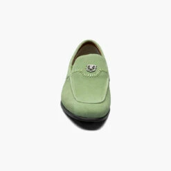 Stacy Adams Men's Quincy Moc Toe Bit Slip-On - Pistachio Suede -Shoe Promotion Store 7 69866.1678471103
