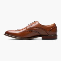 Stacy Adams Men's Macarthur Wingtip Oxford - Cognac -Shoe Promotion Store 7 80386.1677701241