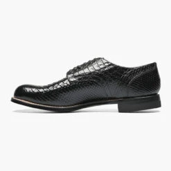 Stacy Adams Men's Madison Plain Toe Oxford - Black Anaconda -Shoe Promotion Store 7 93220.1717750329