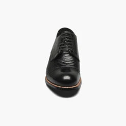 Stacy Adams Madison Lizard Cap Toe - Black -Shoe Promotion Store 88 48525.1708447464