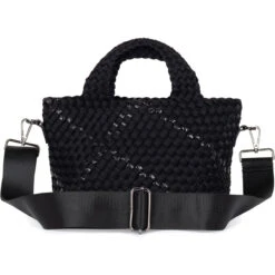 Haute Shore Mark Woven Tote - Noir -Shoe Promotion Store 8 16000.1665168633