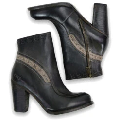 Bedstu Women's Yuno - Black Icicle Rustic -Shoe Promotion Store 8 73611.1695053016