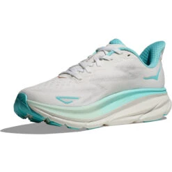 HOKA ONE ONE Women's Clifton 9 - Frost / Rose Gold (Medium Width) -Shoe Promotion Store 8 75636.1719933292
