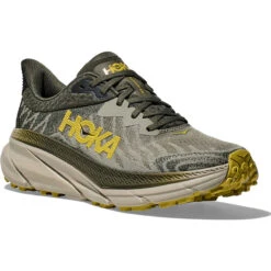 HOKA ONE ONE Men's Challenger 7 - Olive Haze / Forest Cover (Wide Width) -Shoe Promotion Store 8 77468.1710178993