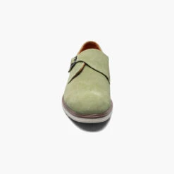 Stacy Adams Men's Taylen Plain Toe Monk Strap - Pistachio Suede -Shoe Promotion Store 8 77894.1678387339