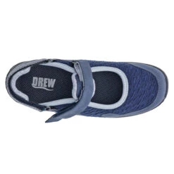 Drew Women's Buttercup Mary Jane - Navy Stretch -Shoe Promotion Store 8 78542.1622656555