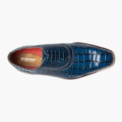 Stacy Adams Men's Riccardi Plain Toe Oxford - Blue -Shoe Promotion Store 9 48203.1678300906