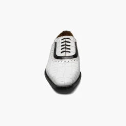 Stacy Adams Men's Riccardi Plain Toe Oxford - Black With White -Shoe Promotion Store 9 90655.1678297156