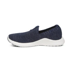 Aetrex Women's Angie Arch Support Sneaker - Navy -Shoe Promotion Store AS135 left 43544.1646857218