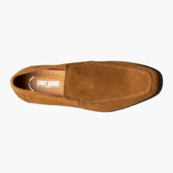 Stacy Adams Men's Pelton Moc Toe Slip-on - Tan Suede -Shoe Promotion Store A 17970.1678465235
