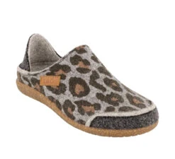 Taos Footwear Women's Convertawool - Charcoal Leopard