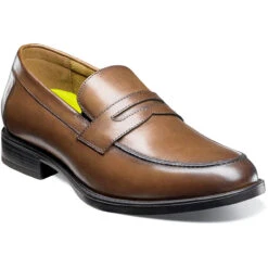 Florsheim Men's Midtown Moc Toe Penny Loafer - Cognac