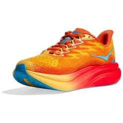 HOKA ONE ONE Men's Mach 6 - Poppy / Squash (Medium Width) -Shoe Promotion Store B 33965.1709843991