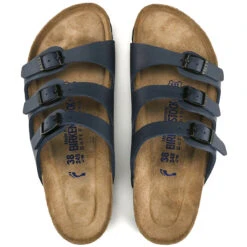 Birkenstock Women's Florida Soft Footbed - Blue (Regular Width) -Shoe Promotion Store Birkenstock Womens Florida Blue Soft Footbed 5 87431.1532107882