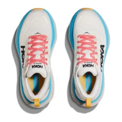 HOKA ONE ONE Women's Bondi 8 - Blanc De Blanc / Swim Day (Medium Width) -Shoe Promotion Store Bondi 8 Blanc 2 50551.1715974036