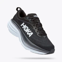 HOKA ONE ONE Women's Bondi 8 - Black / White (Wide Width) -Shoe Promotion Store C 47398.1660243260.1280.1280 66326.1675271552
