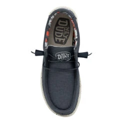 Hey Dude Men's Wally Stretch - Blue (New Style) -Shoe Promotion Store C 58721.1680284893