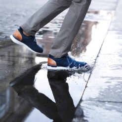 Johnston & Murphy Men's XC4 Prentiss Plain Toe - Navy WP Nubuck -Shoe Promotion Store D 37831.1569353845