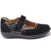 Halsa Women's Aloe Mary Jane - Black Suede