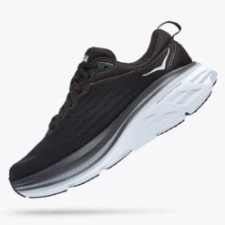 HOKA ONE ONE Women's Bondi 8 - Black / White (Wide Width) -Shoe Promotion Store E 71984.1660243264.1280.1280 91983.1675271563